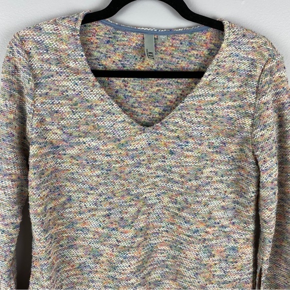KUT from the Kloth Multi Colour Knit Pullover V Neck Sweater Small - Picture 3 of 11